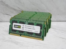Lot of 20 4GB LAPTOP DDR3 MEMORY PC3L-12800S 1600MHZ MEPHIS!!!