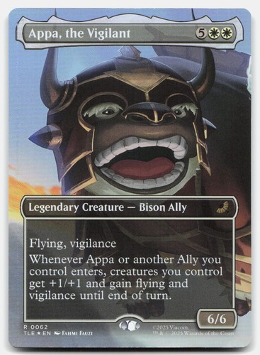 Appa, the Vigilant (Borderless Foil) #062 - Avatar: The Last Airbender: Eternal-Legal