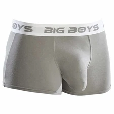 5 Pack - Men’s Grey Size XL Big Boys Lo-rise Boxers Trunks - Modal/Elastane