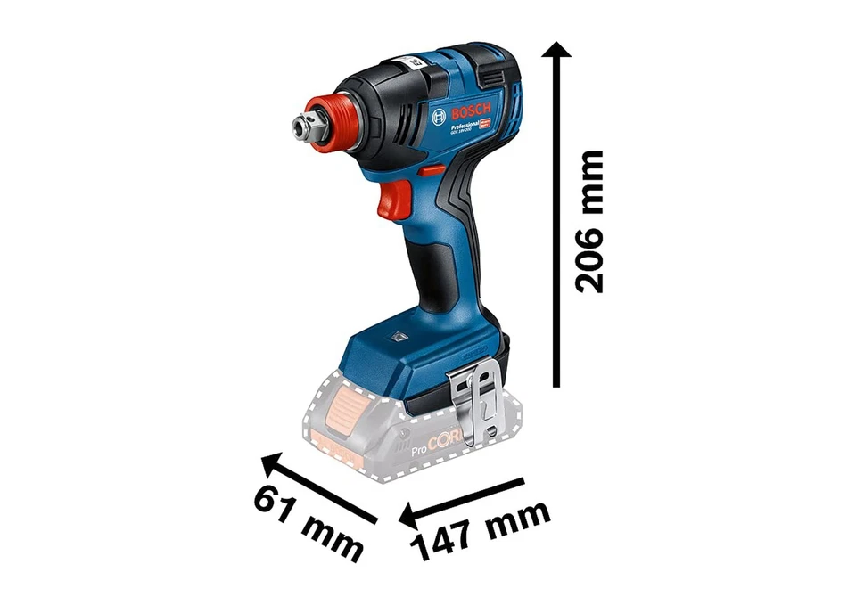Bosch Professional GDX18V-200 18V Brushless Impact Driver / Wrench Body Only - Image 2 of 4