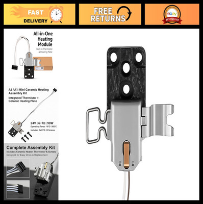 Upgraded Hotend Heating Assembly for 3D Printer A1 & A1 Mini, Replacement Kit