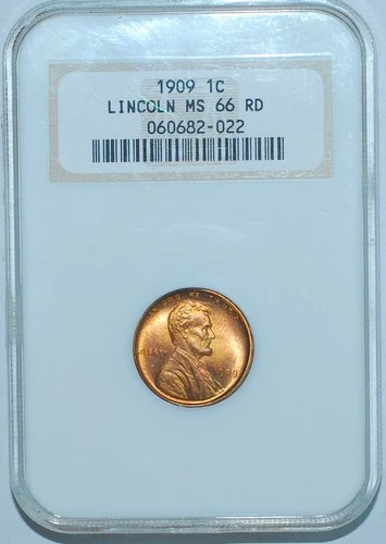 1909 NGC MS66RD Red Lincoln Wheat Cent