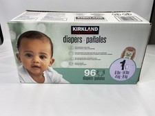 Kirkland Signature Baby Diapers Size 1, Hypoallergenic, Breathable, 95 Ct *READ* 0.22 per diaper