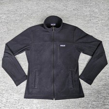 Patagonia Fleece Jacket Men's Small Black STY 26171 Full Zip Outdoors Hiking