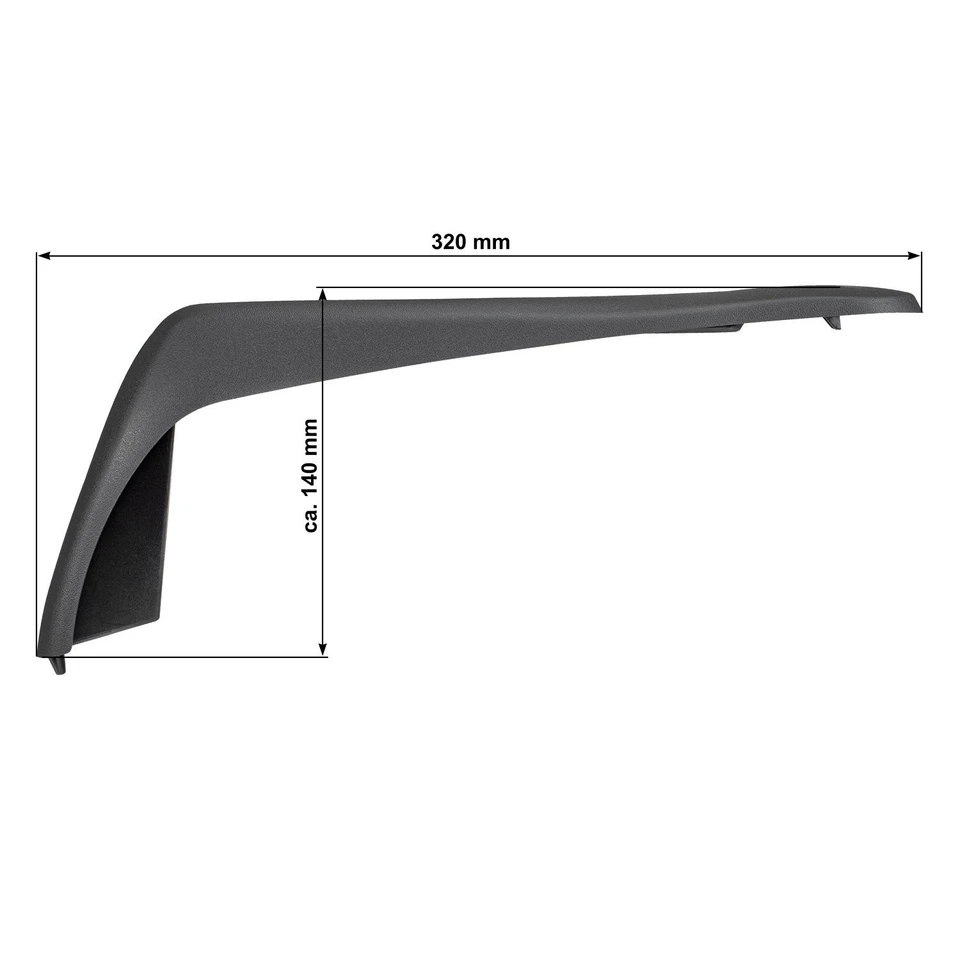 Cache radio double DIN compatible avec Fiat Ducato 244 année 2002-2006 noir v... - Photo 3/4