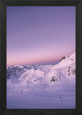 Purple Mountains Davos Gerahmtes Wandbild Poster Leinwanddruck Bild