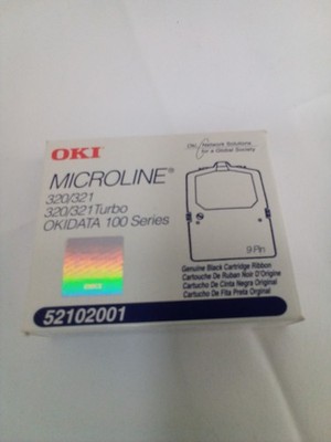 OKI Microline Black Ribbon 320 321 Okidata 100 Series # 52102001 New Old Stock