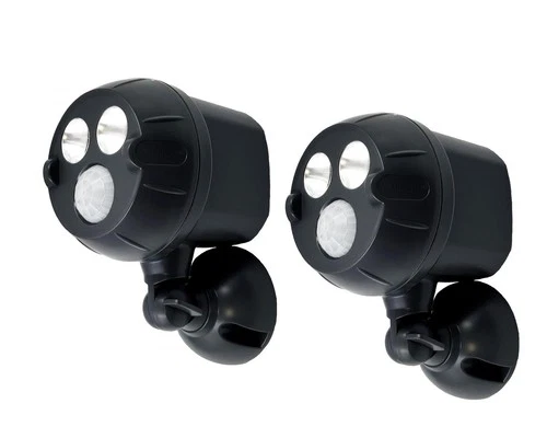 New Mr. Beams NetBright Motion Activated Spotlights 2Pk MBN391- Black