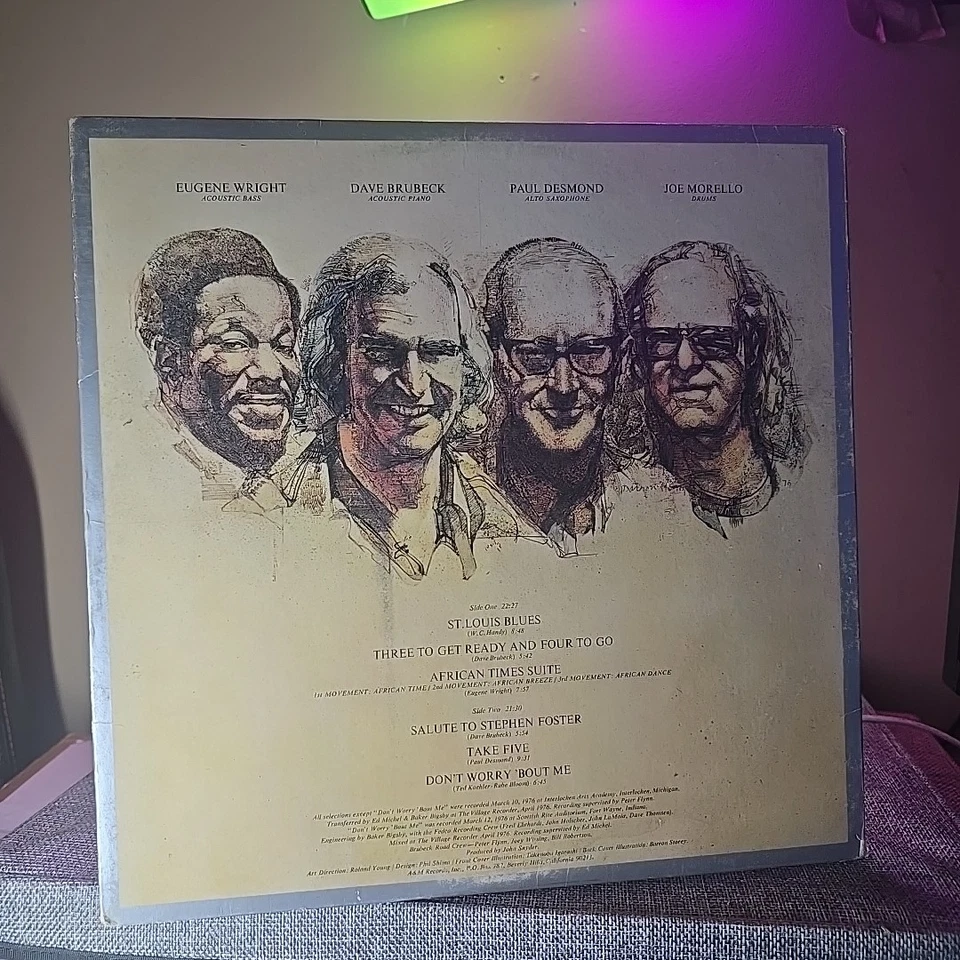 The Dave Brubeck Quartet–25th Anniversary Reunion–1976 Columbia–PG 34303 Vinyl R - Image 2 of 4