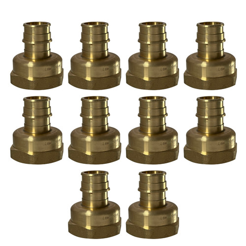 10 Pack XFITTING 3/4" Pex A 1 Female Adapter , F1960 Expansion Female 
