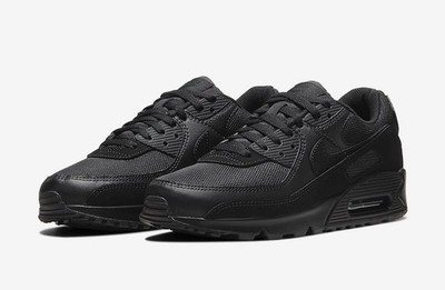Nike Air Max 90 Recraft Triple Black Men's Sports Sneaker CN8490-003