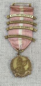 Rare- Mayflower Society Medal Ribbon Numerous Names