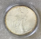 2002 American Silver Eagle $1 One Ounce .999 Fine Silver BU Premium Year