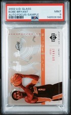KOBE BRYANT 2002 Upper Deck GLASS Auto Focus SAMPLE - PSA 9