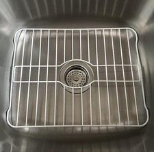 Kitchen Dish Sink Protector Mat White Coated Metal Durable Rack