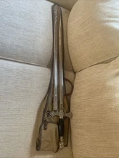 Vintage Knights Of Columbus Ceremonial Sword, Scabbard ,Case C. Gleason Prewar