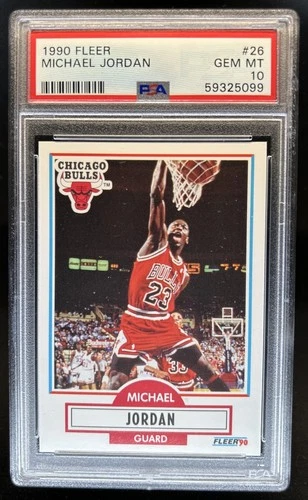 1990-91 Fleer Michael Jordan #26 Bulls PSA 10 GEM MINT