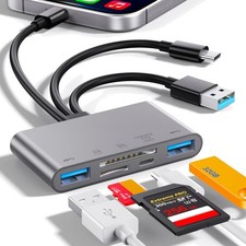 SD Card Reader USB 3.0 CardAdapter for Phone Pad USB C SDHC MicroSD