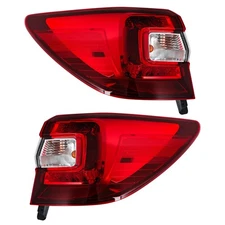 Labwork Rear Outer Left+Right Tail Light Lamp For Subaru Outback 2015-2019 Clear