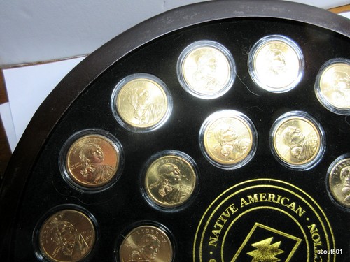 Danbury Mint Native American Golden Sacagawea Dollar Coin Collection - Picture 14 of 16