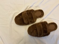 Women s Brown Faux Fur Slippers