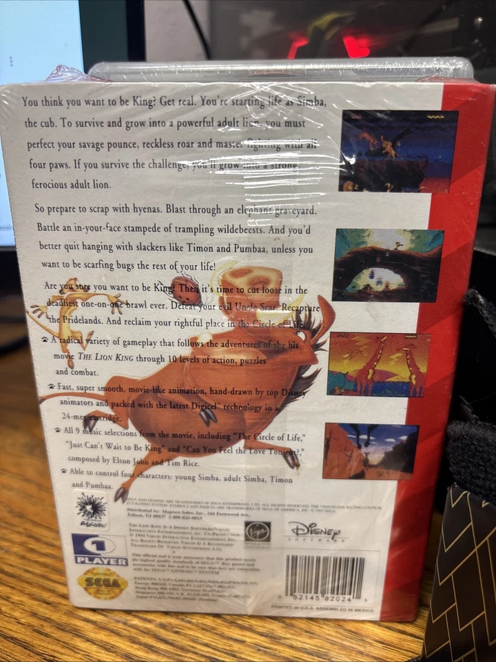 The Lion King Sega Genesis Factory Sealed New Cardboard Majesco - Image 2 of 4