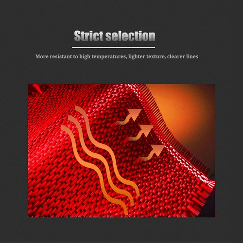 Carbon Fiber Rear Air vent Sticker Red Trim For Land Cruiser Prado 2010-2018 - Bild 11 von 13