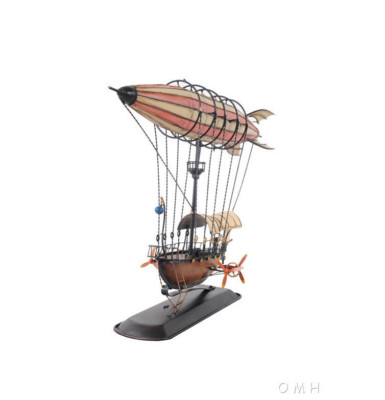 #ad Steampunk Airship 3D Model Blimp Metal Hot Air Balloon 14quot; Zeppelin Aviation Art $124.99