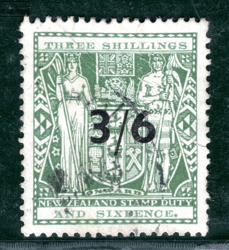 NEW ZEALAND KGVI Postal Fiscal *3/6* 3s/6d ARMS High Value (1940) Used GRBLUE145 - Picture 4 of 6