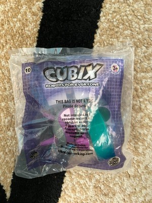 NEW VINTAGE 2001 Burger King Kid's Meal Toy Cubix Robots For Everyone #10 MIP