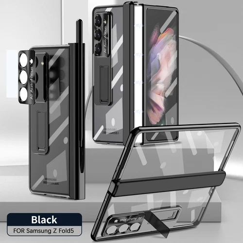 Magnetic Hinge Protector Case Screen Cover For Samsung Z Fold 6/5/4/3 with S Pen - Picture 25 of 69
