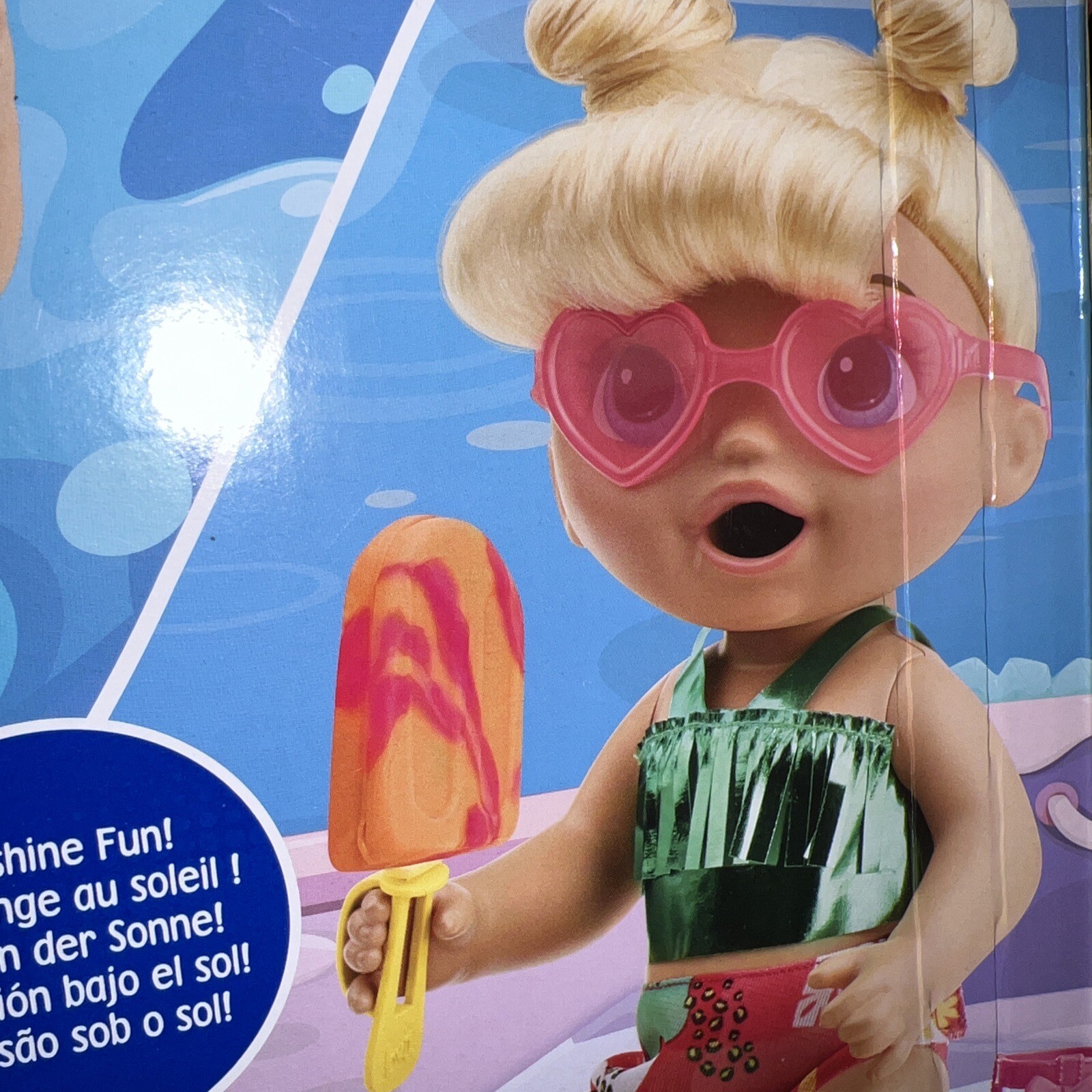 Baby Alive Sunshine Snacks Doll, Eats and "Poops," Waterplay Baby Doll, Ice Pop