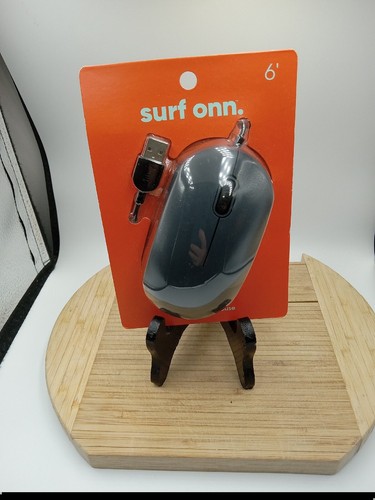 Optical Mouse Wired USB Scroll Wheel 3 Button Grey 6' Plug and Play, Surf ONN - 第 3/10 張圖片