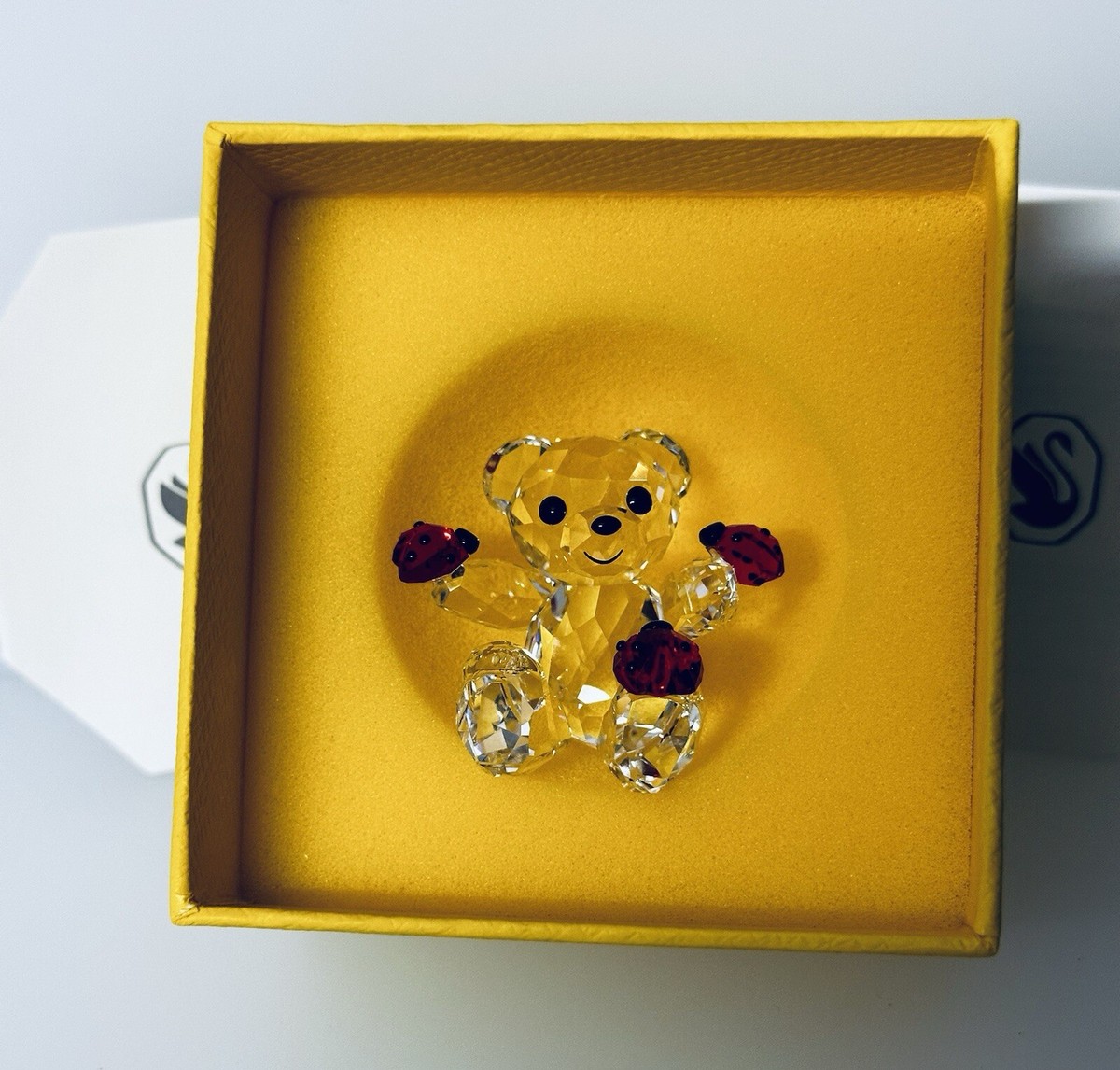 NIB 100% Authentic Swarovski Kris Bear Good Luck Bear Crystal