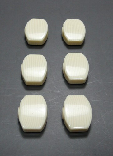 ABS button only Fit for Grover Guitar Peg Machine head Ivory color 6p FR03I - Bild 2 von 5