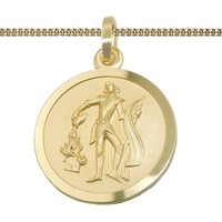 Heiliger Florian AnhäNger Mit Name Datum Gravur Feuerwehr MäNner Echt Gold 585