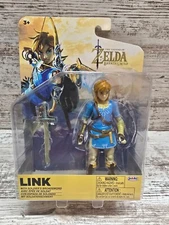 The Legend of Zelda Breath of the Wild Link 4 inch Action Figure with Sword