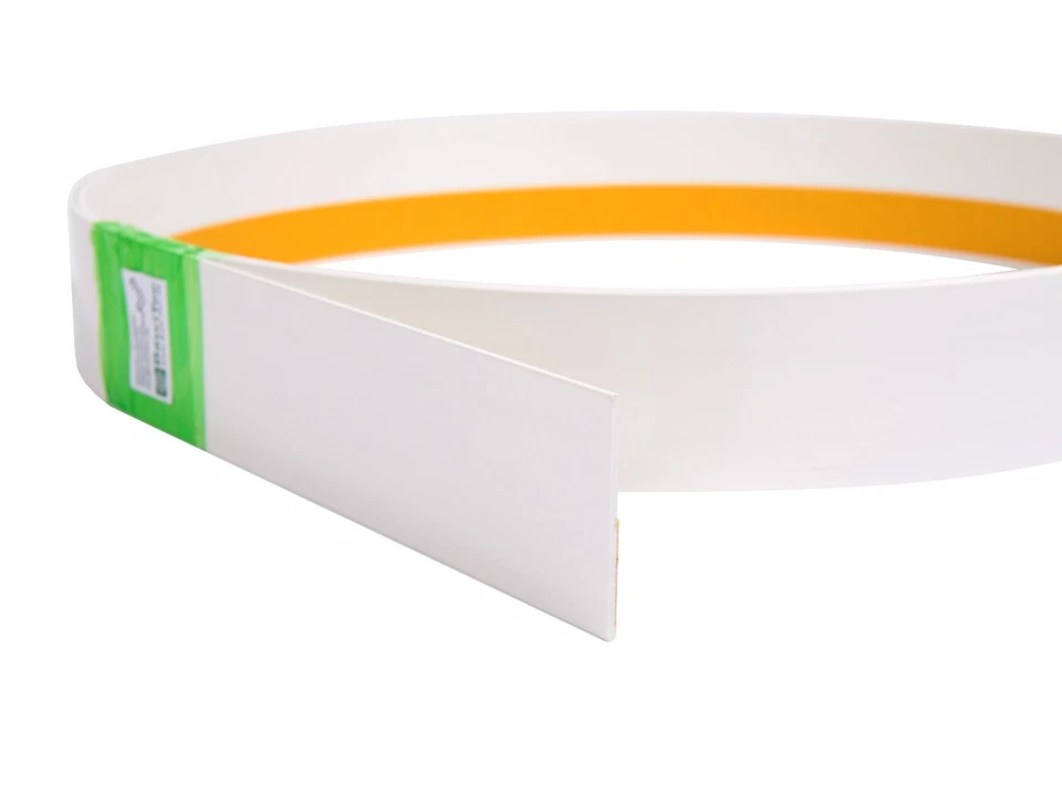 Kunststoff Abdeckleiste Kunststoffleiste Flachleiste weiß selbstklebend Rolle - Bild 2 von 4
