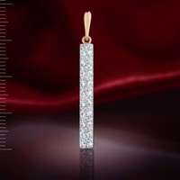 Rose Rotgold Gold 585/14Kt AnhäNger StäBchen Sehr Schoen :)