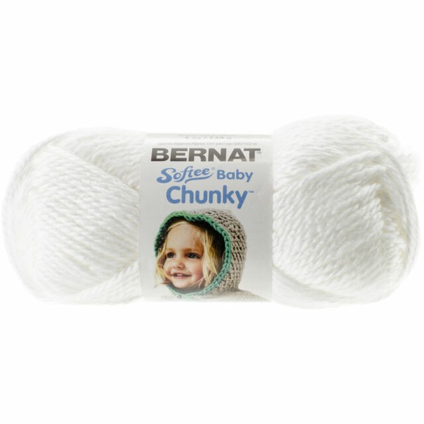 Bernat Softee Baby Chunky Yarn 5oz Skein Bulky Fluffy Cloud White for sale online eBay