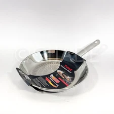 T-fal  Total Stainless Steel Frying Pan 10" - Thermo-Spot Heat Indication New