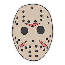 Friday the 13th Jason Mask Sticker Decal