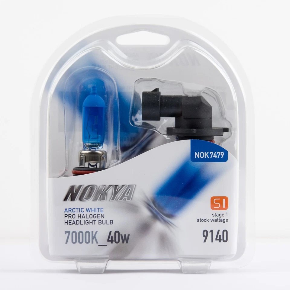 Nokya 7000K White 9140 Nok7479 40W Two Bulbs Fog Light Replacement Stock Lamp - Image 2 of 4