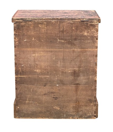 Antique Pine Narrow Blanket Chest / Grain Chest - Picture 12 of 12