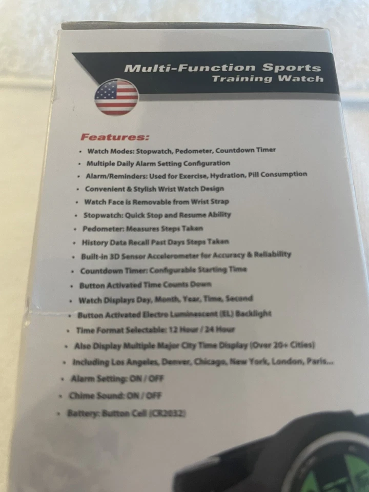 Pyle Go Sport Podómetro Cronómetro Alarma Deportes Entrenamiento Reloj Nuevo En Caja Naranja Foto 4 de 4