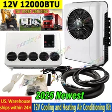 12V Truck Air Conditioner 12000 BTU Split Car Cab RV AC Unit Fit Bus Caravan