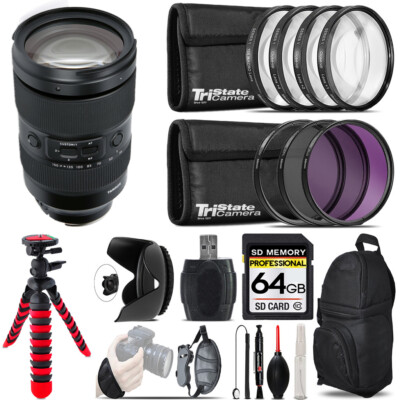 Tamron 35-150mm f/2-2.8 III VXD Lens for Sony +Macro Filter Kit & More -64GB Kit