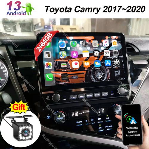 Android Carplay 10.1'' 64G Car Stereo For Toyota Camry 2017-2020 GPS Navi WiFi - Bild 1 von 6