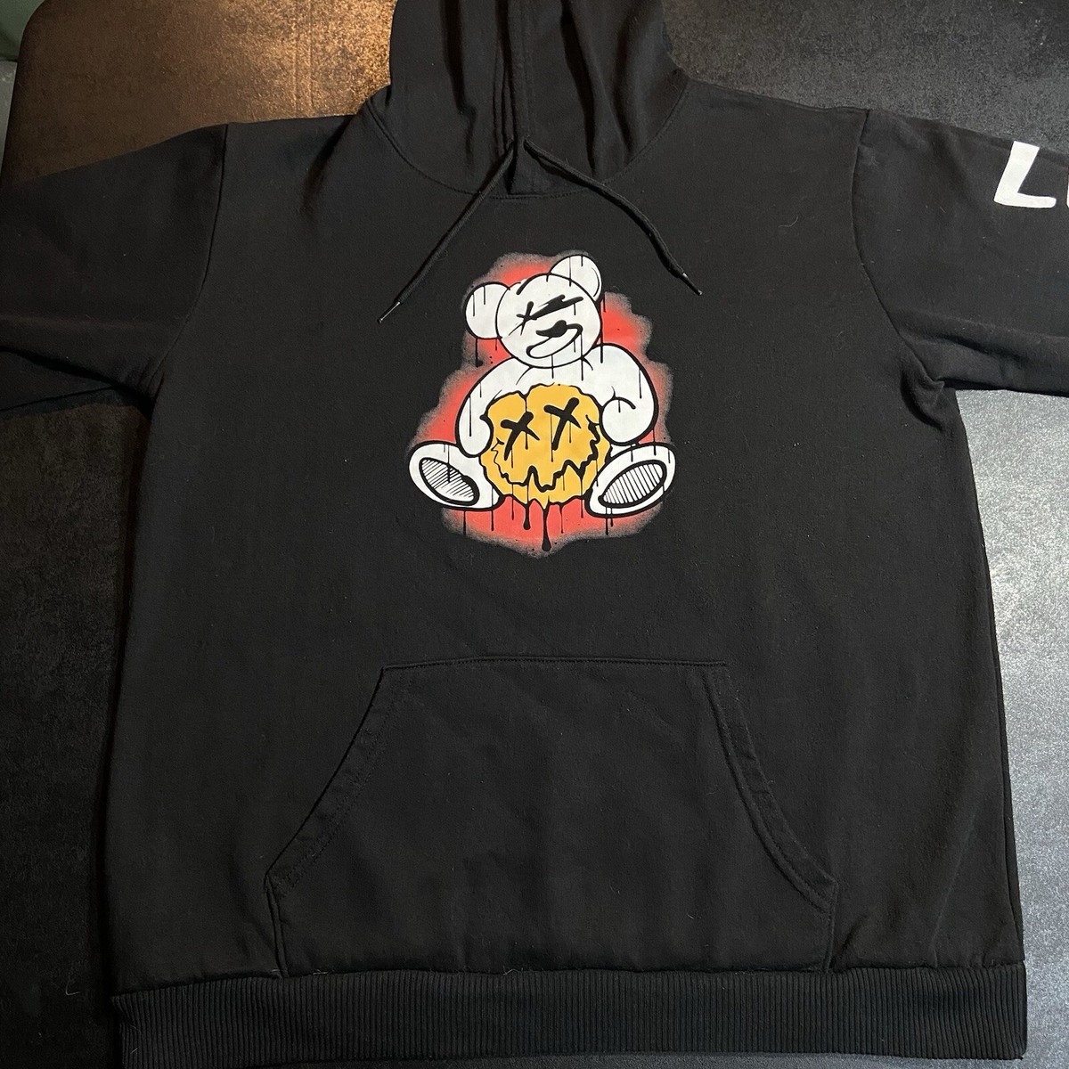 【GRAVER】24FW★ Big Bear Smile Hoodie UNISEX] Big Bear Smile Hoodie - GRAVER | 60% - Asian Fashion