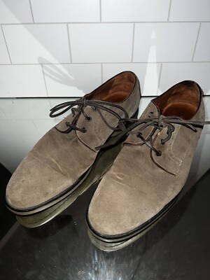 JOHN VARVATOS MEN\'S PRE-OWNED TAN LEATHER SUEDE DRESS SHOES SIZE: 10M $_12.JPG?set_id=880000500F main image 2